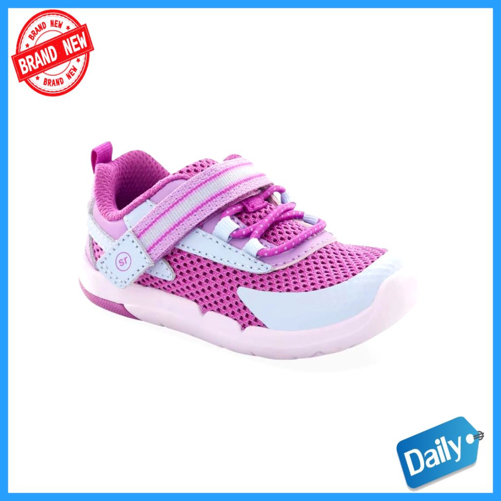 Toddler Sneakers With Memory Foam, Hook-And-Loop Closure, Flexible Tread